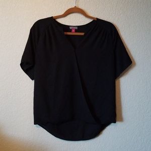 Hi-low work blouse